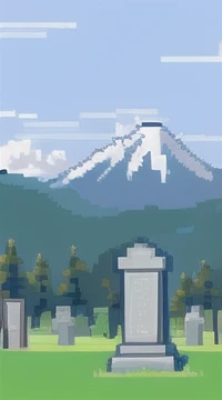 Pixel Art，Mountain Cemetery