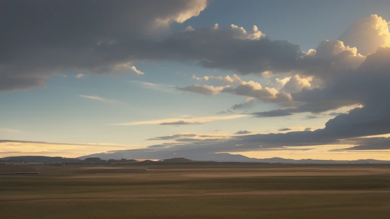 Wind blows in the sky