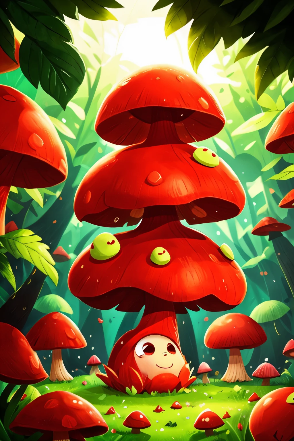 red mushroom Monster