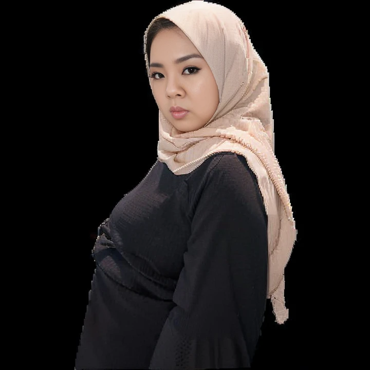 Indonesian woman, thick body, cold atmosphere , thick cheeks , full body , random pose, wavy short hair , thick hips, 40 years old , slightly fat arms , slightly fat belly , thick thighs pants