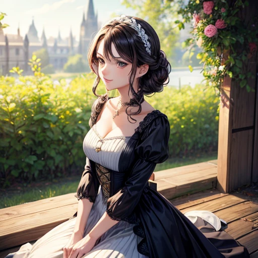 Bewitching dresses Aristocratic woman in her 30s No hat
