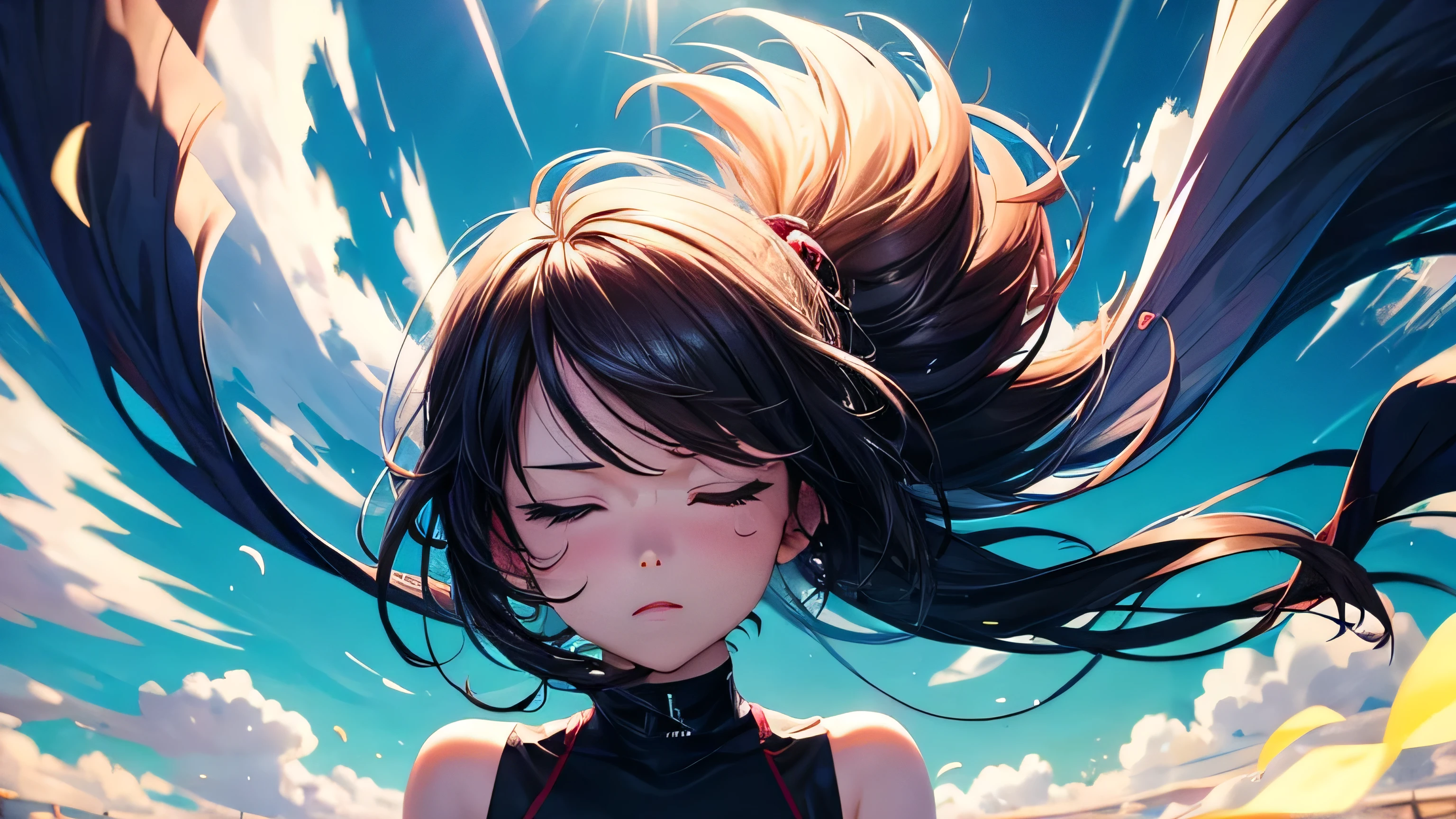 Wind blows graphic for EDM background music