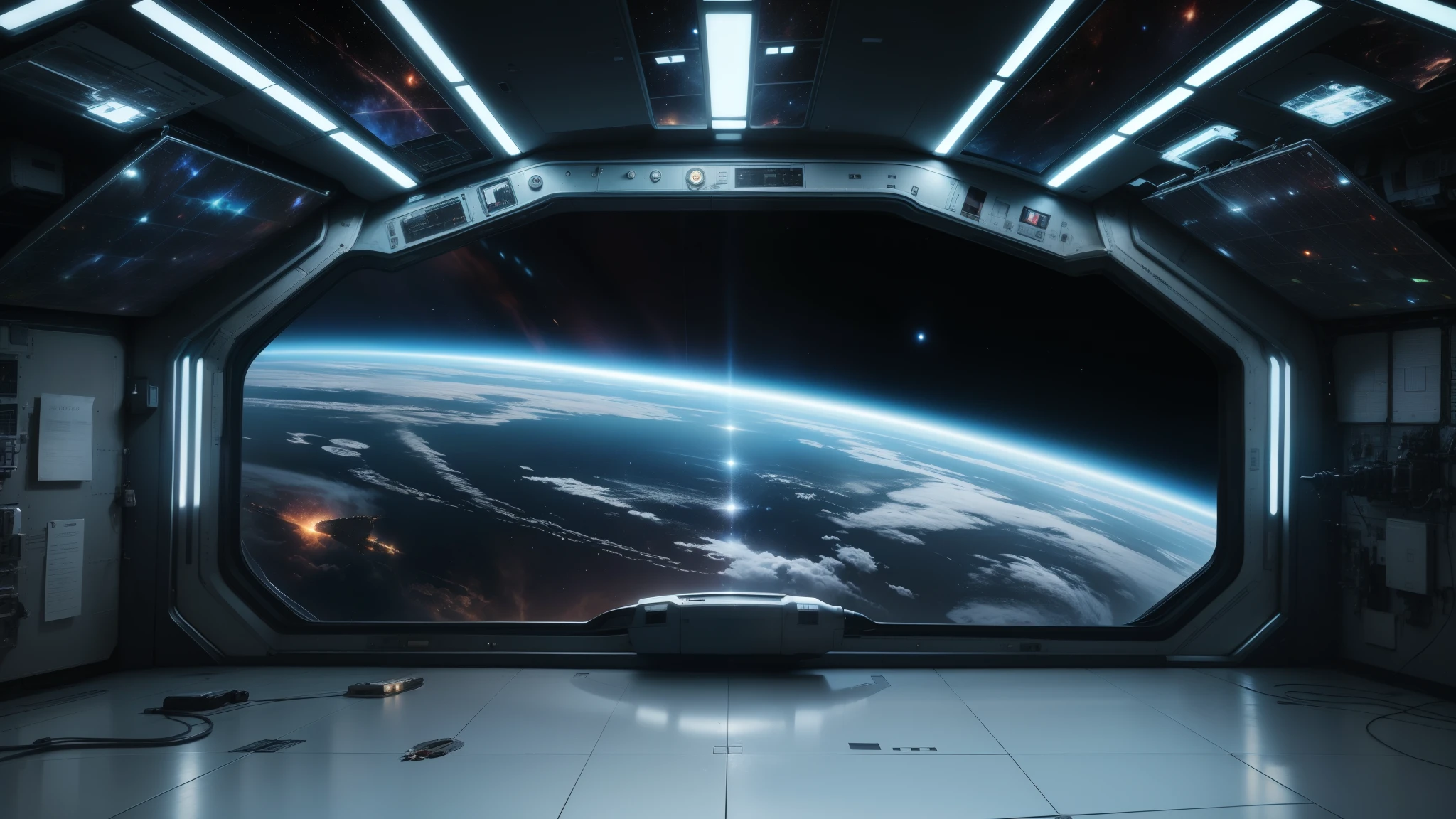View of Earth from the space station., Entorno del espacio ultraterrestre, Space station in the background, espacio visto desde la ventana, Fondo del corredor de la nave espacial, puerta de entrada al espacio exterior, mirando al espacio, Movie space landscape, Ventana de la nave espacial, Fondo espacial, detailed science fiction background, Fondo espacial, Inside a space station部, Inside a space station, gasolinera espacial