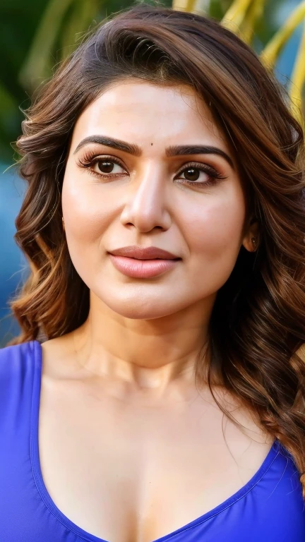 No makeup, samantha ruth prabhu, ((free uncombed hair)),((selfie style)), closeup, ((tall body)),(( looking at viewer)),((big cheeks)),30 year old woman,1woman,solo,medium breasts,(fleshy face),long hair,cleavage,navel,midriff,( bedroom) ,((night wear)),
best quality,an extremely delicate and beautiful,CG,unity,8k wallpaper,Amazing,finely detail,extremely detailed CG unity 8k wallpaper,incredibly absurdres,huge filesize,ultra-detailed,highres,extremely detailed,beautiful detailed girl,realistic,broad fleshy body, ((perfect eyes nd eyebrow))