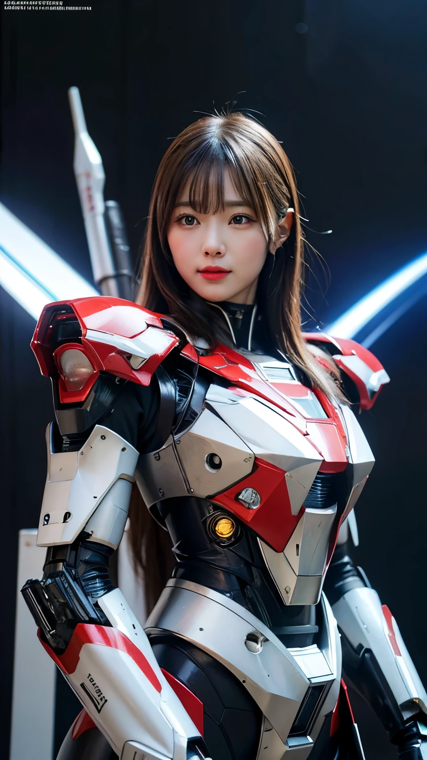 Super detailed, advanced details, high quality, High resolution, 1080p, hard disk, beautiful,(war machine),Armor War,(Rocket Missile)Capture the big picture,beautiful,Mecha cyborg girl,battle mode,Mecha body girl,She is wearing a futuristic war machine weapon mecha