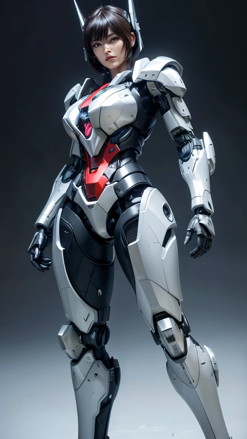 Textured skin, Super Detail, high details, High quality, Best Quality, hight resolution, 1080p, hard disk, Beautiful,(Arcee),beautiful cyborg woman,Mecha Cyborg Girl,Battle Mode,Girl with a Mecha Body,She wears a futuristic Transformers mech,Female Warrior,fully body photo,A powerful cyborg woman, sleek and futuristic, with advanced mechanical augmentations that enhance her strength and capabilities.