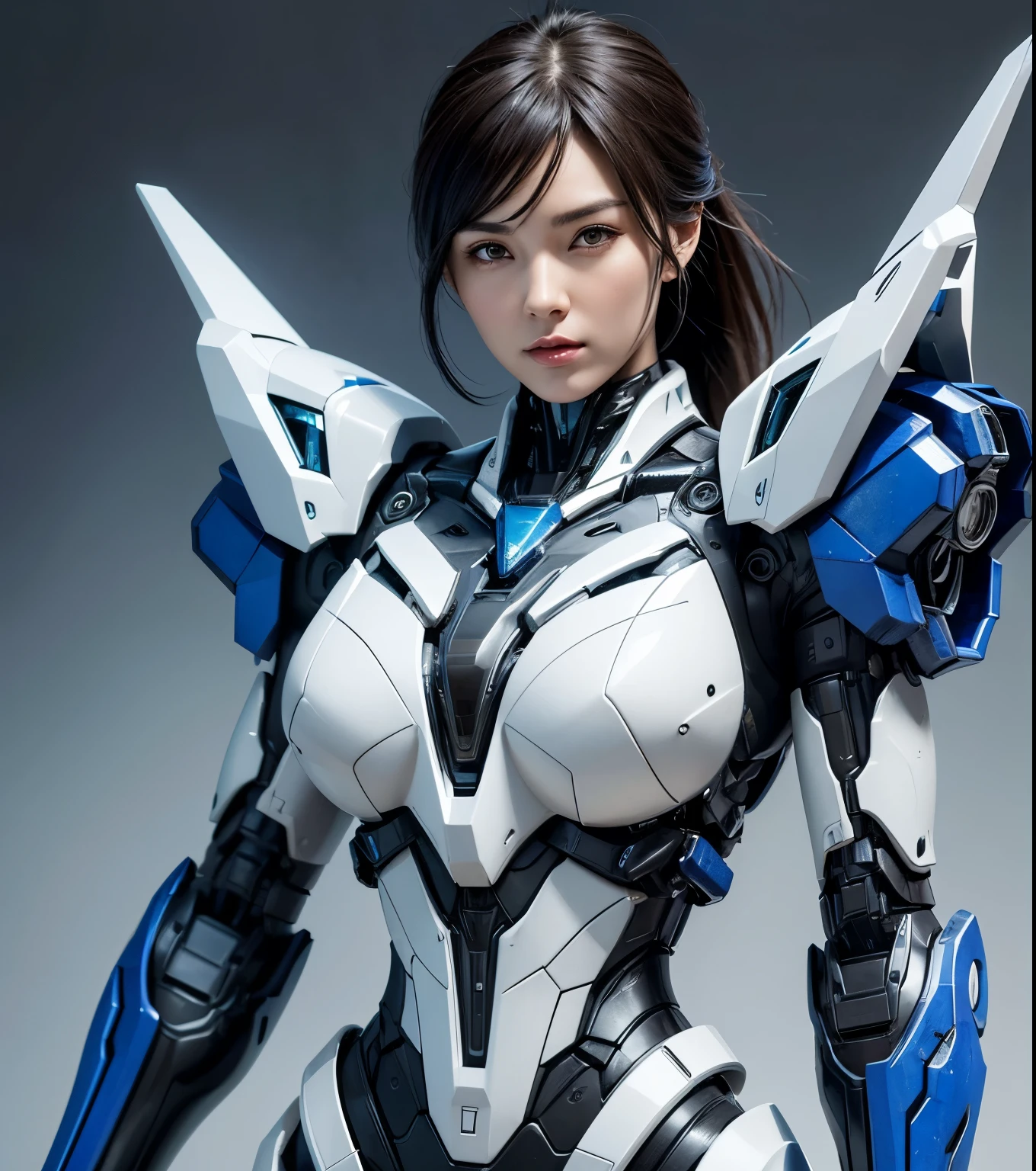 Textured skin, Super Detail, high details, High quality, Best Quality, hight resolution, 1080p, hard disk, Beautiful,(Arcee),beautiful cyborg woman,Mecha Cyborg Girl,Battle Mode,Girl with a Mecha Body,She wears a futuristic Transformers mech,Female Warrior,fully body photo,A powerful cyborg woman, sleek and futuristic, with advanced mechanical augmentations that enhance her strength and capabilities.