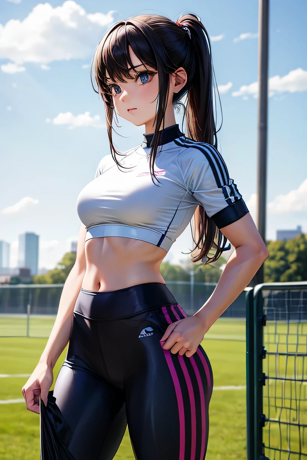 girl in sport leggings