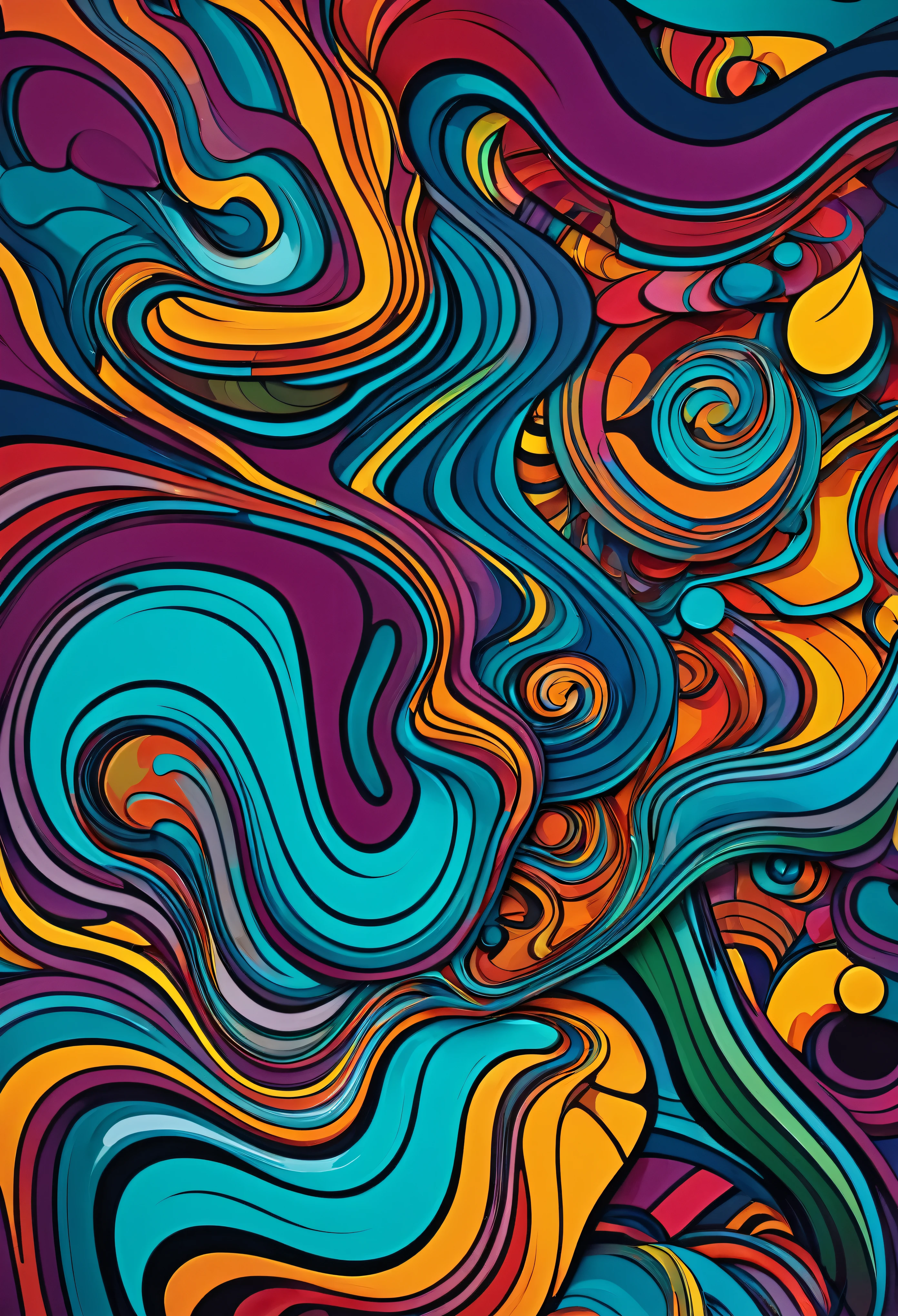 8k wallpaper,high quality,abstract,Bold strokes, rich colors,no human, Resin art by Peter Bagge