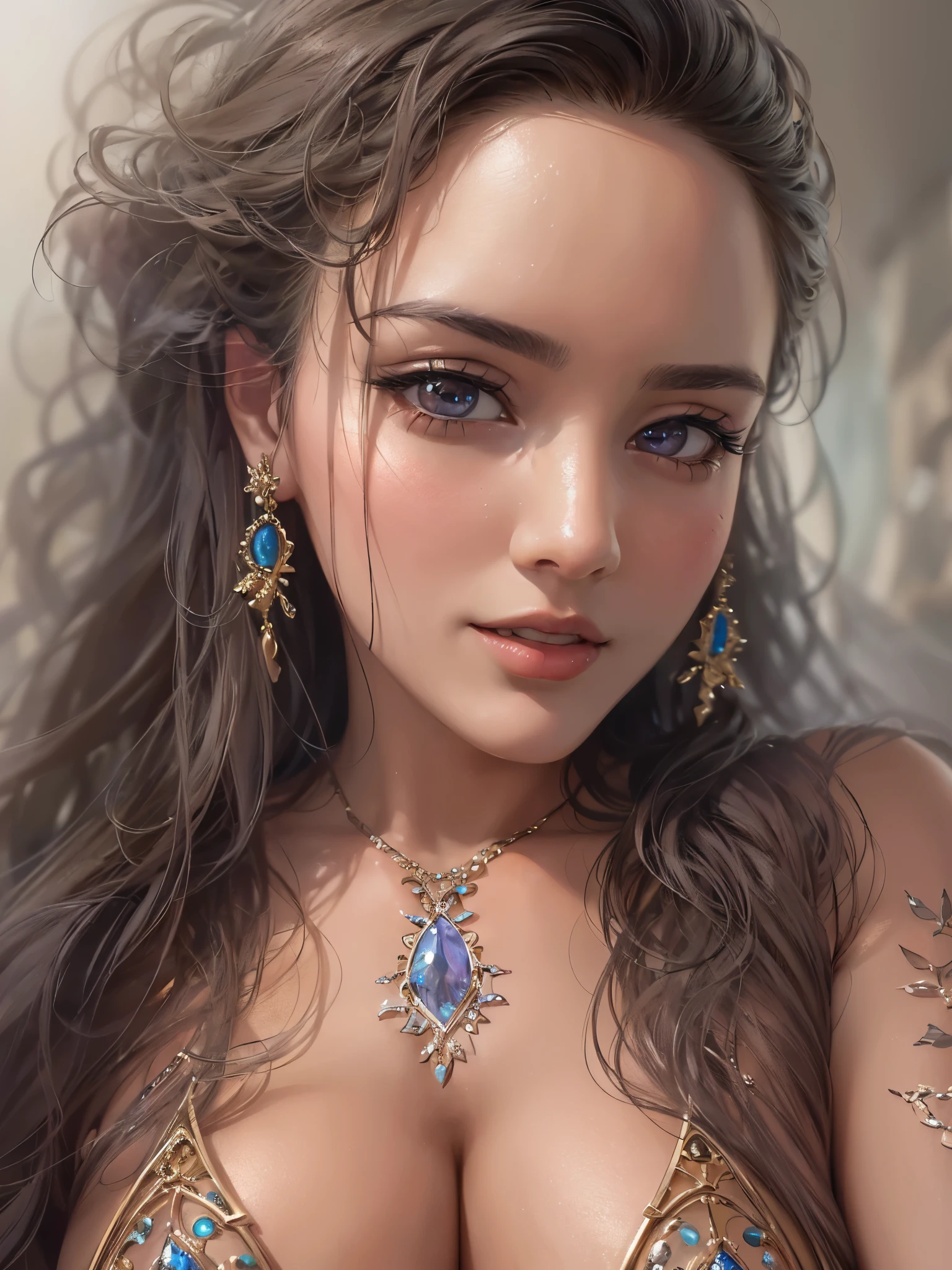 ((highest quality)),(Ultra-high resolution),(Very detailed),(Detailed Description),((The best CG)),(A masterpiece),Ultra-detailed art,Amazing drawing art,(Art with precise detail:1.5), (Adult female:1.5),(A front-open dress with detailed and detailed depictions:1.5),(Glamorous Body:1.5),