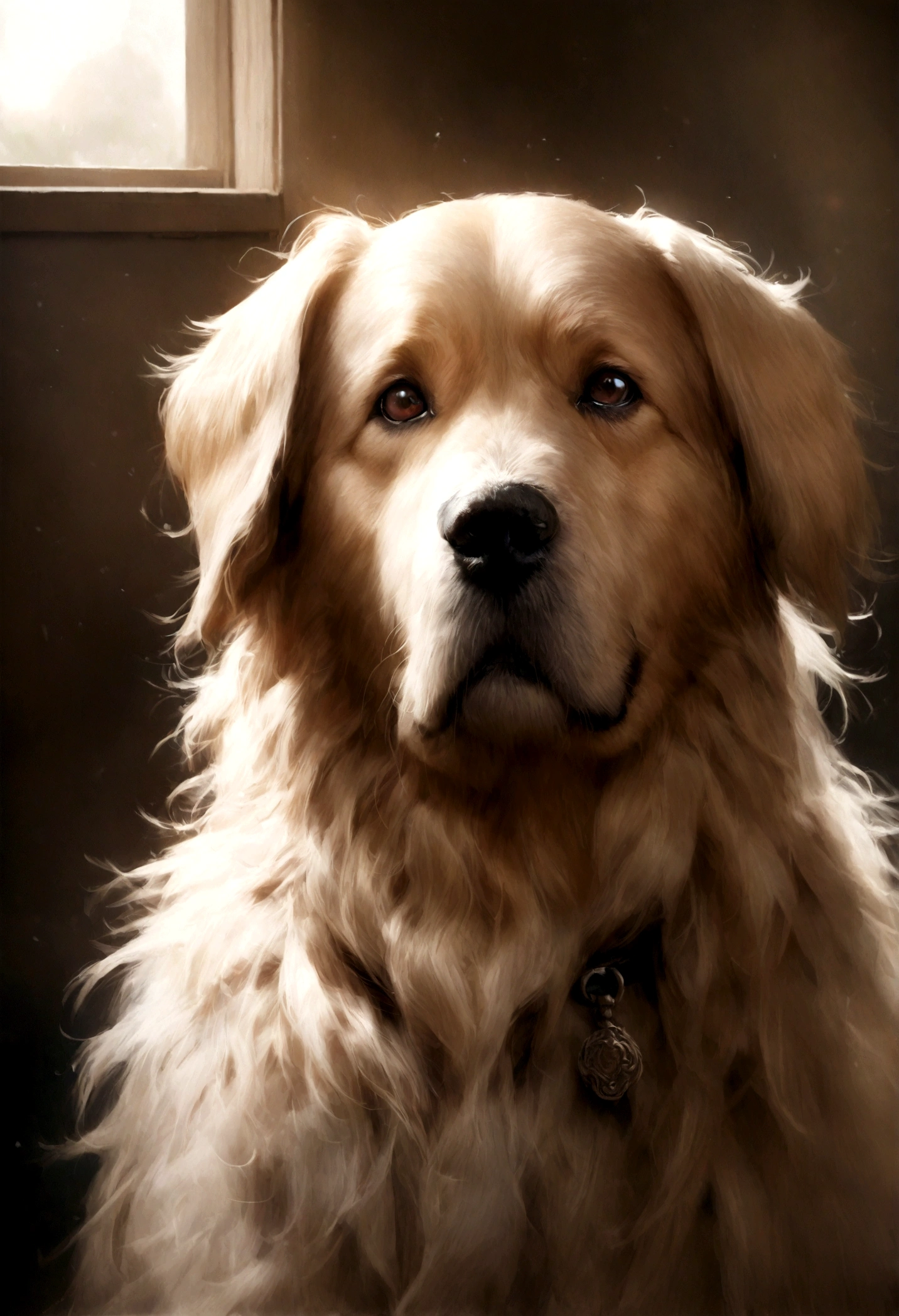 Realistic photo of a dog
