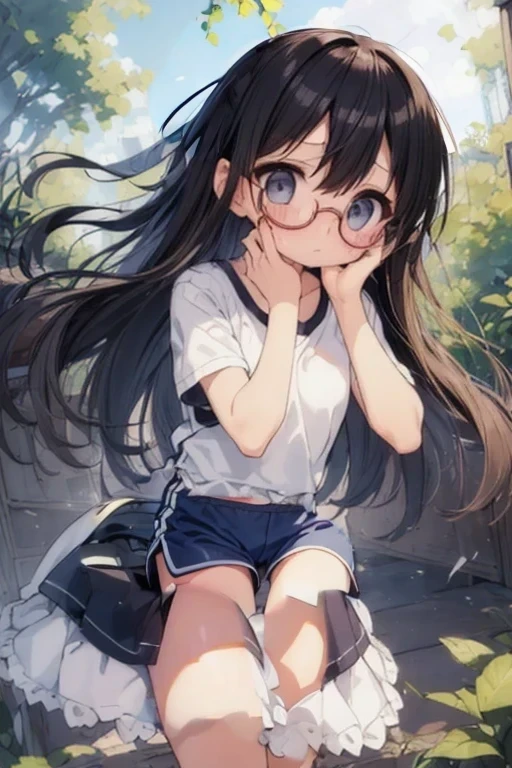 Gym shorts、Navy blue shorts、Wide-legged shorts