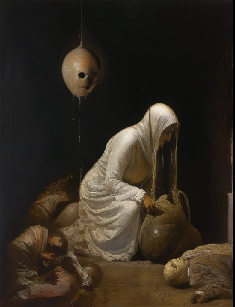 James Gurney, Surrealist art , dream-like, Mysterious, Provocative, symbolic, Complex, detailed,, (Gothic but very beautiful:1.4), (masterpiece, highest quality:1.4) , Nicola Samori Style, lover