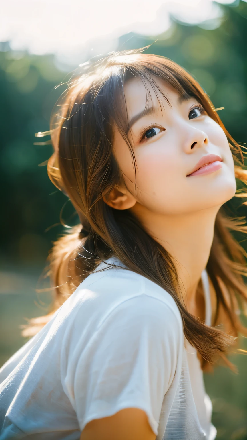 Woman looking this way、(highest quality, Portraiture, Natural light)、Stylish, detailed background