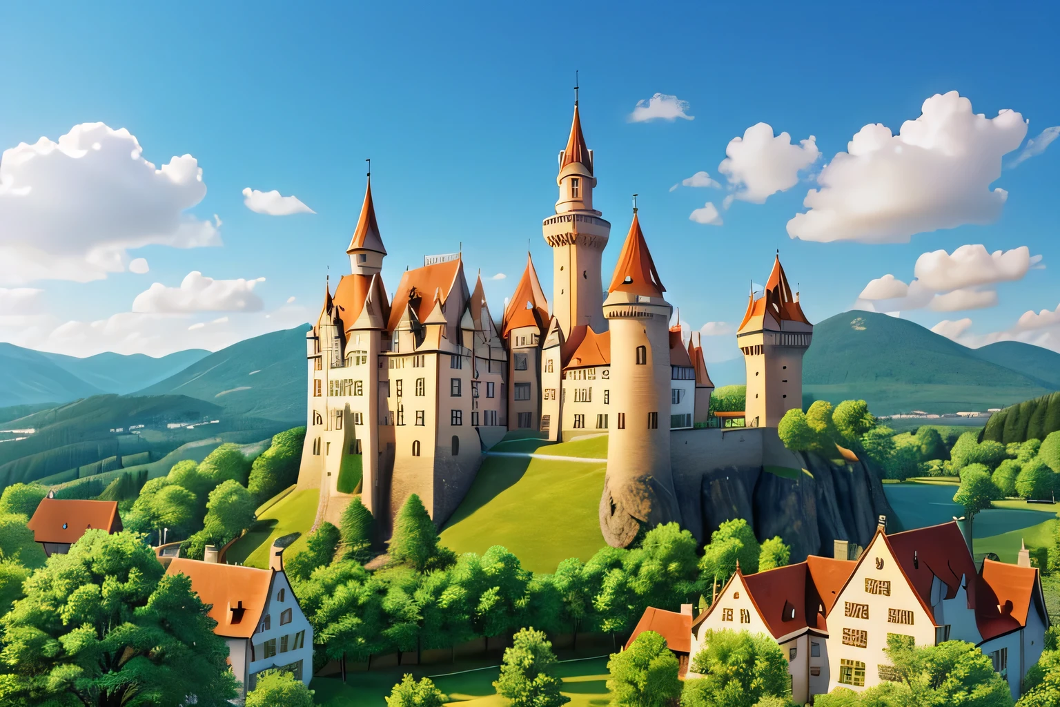 Fairytale Castle, zauberhaftes schloss