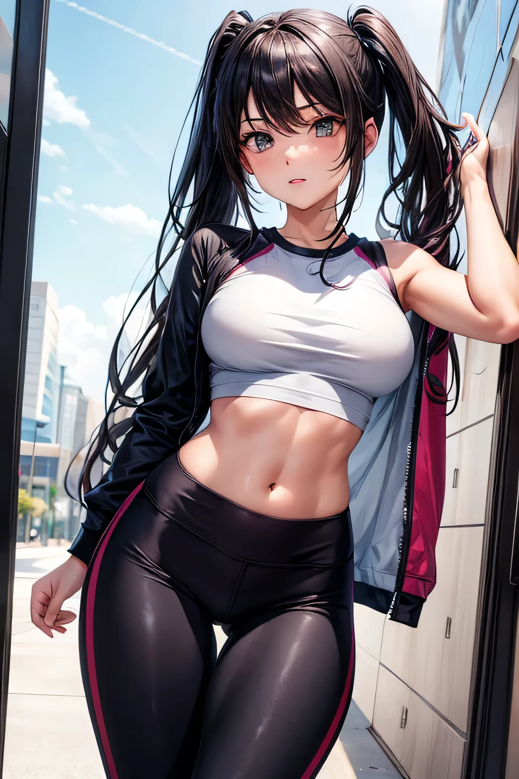 girl in sport leggings