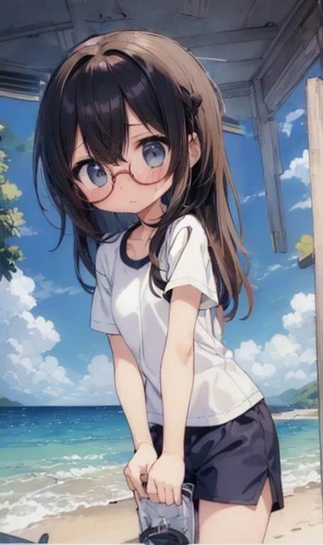 Black long hair、Straight Hair