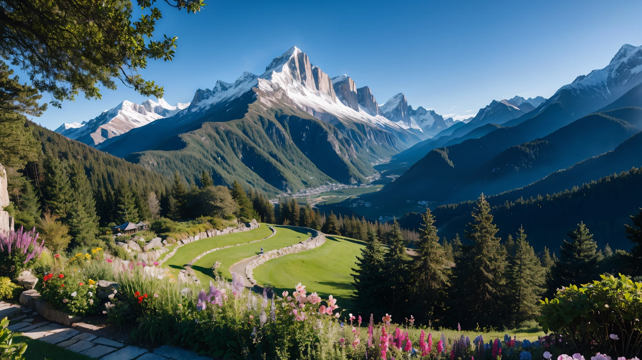 nature,Mountain,landscape,delicate,photograph,Garden in the sky