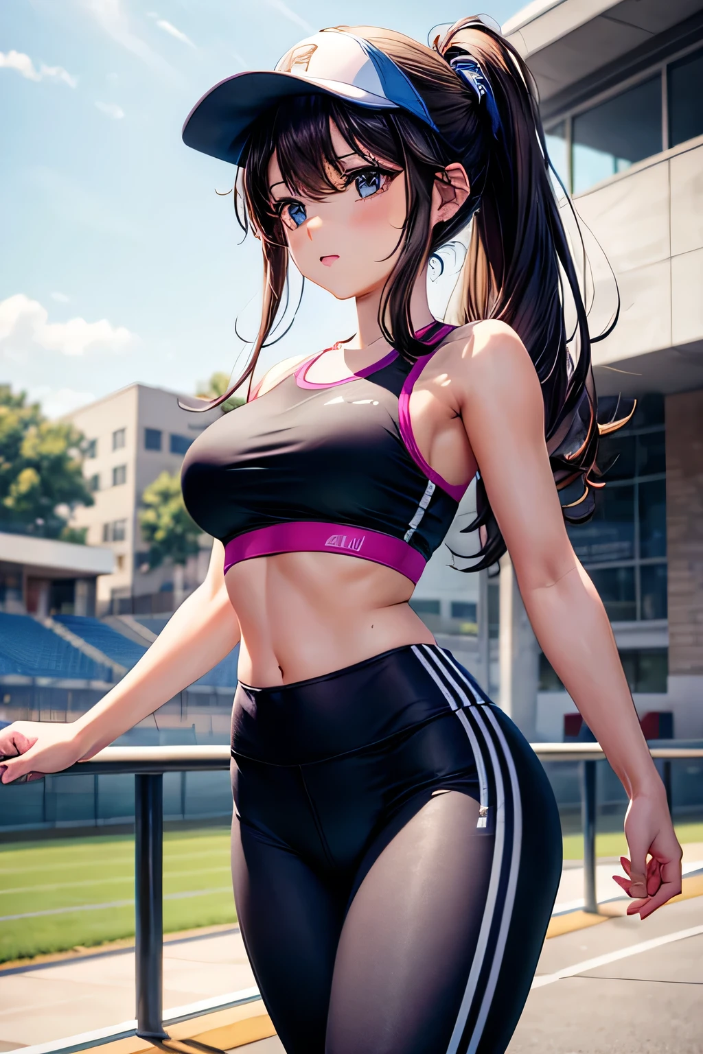 girl in sport leggings