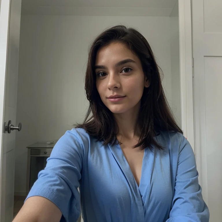 se prend en selfie dans un miroir 