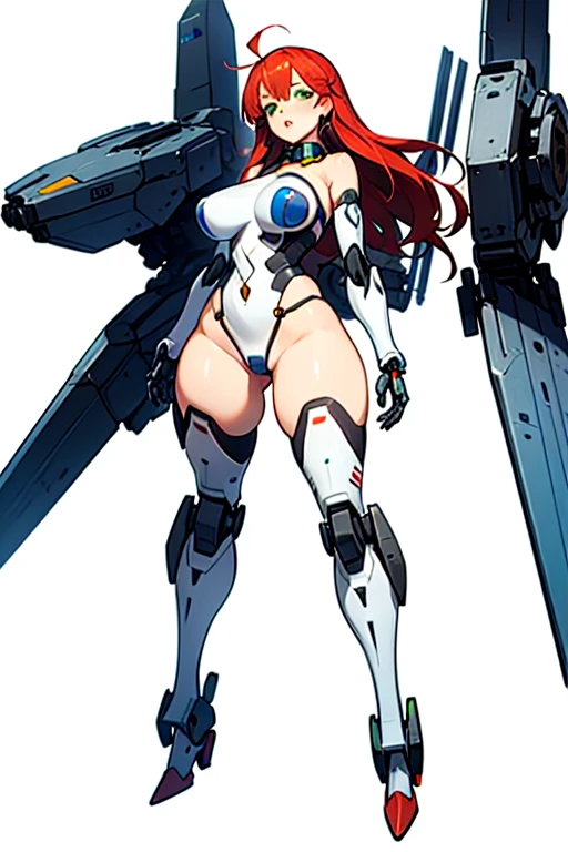 highest quality, masterpiece, 1 girl, valsione r, mecha musume, Machinery Parts, Long Hair, Redhead, Green Eyes, Medium chest, Mech Armor, robot, Mechanical Wing, milky way, space,Underarm, blush, Lips parted, Wide Hips, Thick thighs, Huge breasts.eroticい.Ticker,I&#39;M in heat,Futanari,frustration,erotic漫画,Licking one&#39;s lips,The eyes are heart-shaped.Nasty Woman,.erotic,Acme,Pervert woman,sexy, Full Body Shot, Masterpiece.,