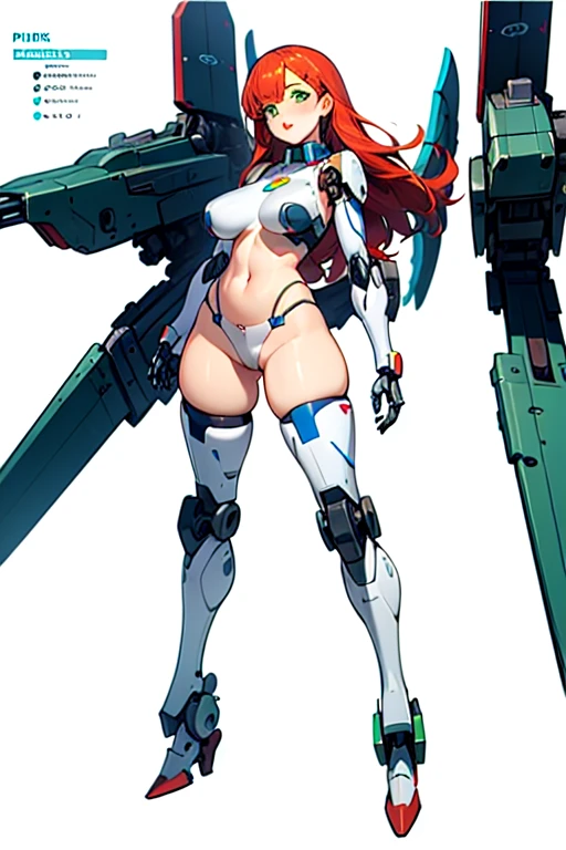 highest quality, masterpiece, 1 girl, valsione r, mecha musume, Machinery Parts, Long Hair, Redhead, Green Eyes, Medium chest, Mech Armor, robot, Mechanical Wing, milky way, space,Underarm, blush, Lips parted, Wide Hips, Thick thighs, Huge breasts.eroticい.Ticker,I'M in heat,Futanari,frustration,erotic漫画,Licking one's lips,The eyes are heart-shaped.Nasty Woman,.erotic,Acme,Pervert woman,sexy, Full Body Shot, Masterpiece.,