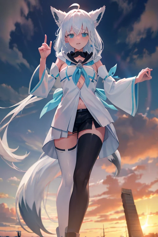(shape: Used Pecora), Bunny girl, blue hair, twin braids, girl, alone, {{masterpiece}}, highest quality, Highly detailed CG Unity 8k wallpaper, cinematic lighting, Lens flare, beautiful detail eyes, side line, colorful light, particle,