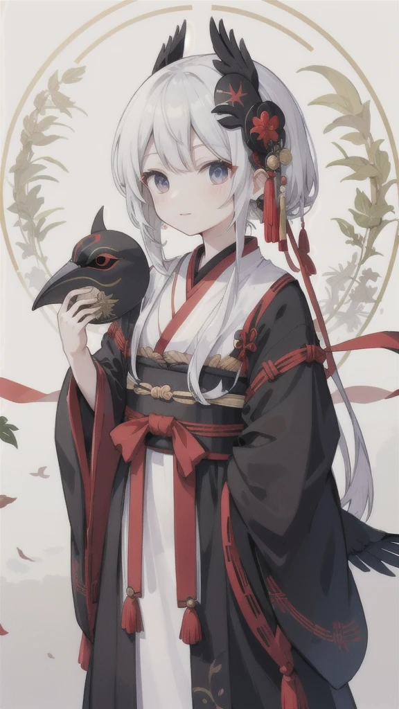 black crow,Hanfu,mask