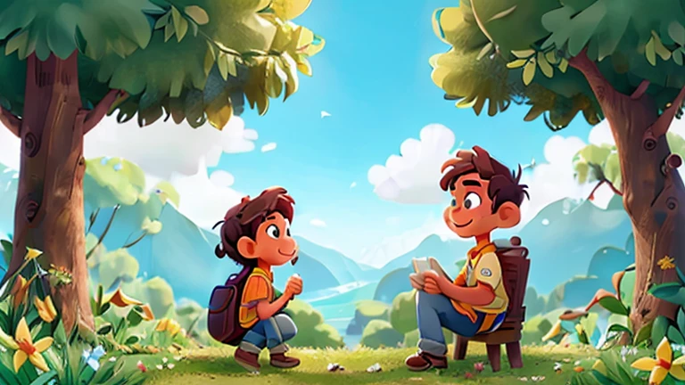 hombre y mujer viendo el paisaje