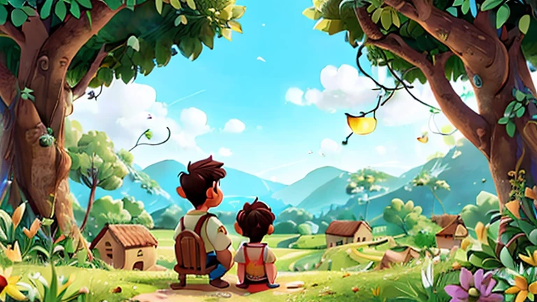 hombre y mujer viendo el paisaje