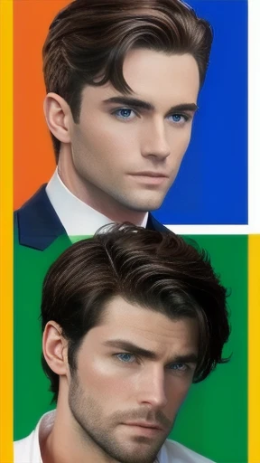 perfect Irish men focus on face