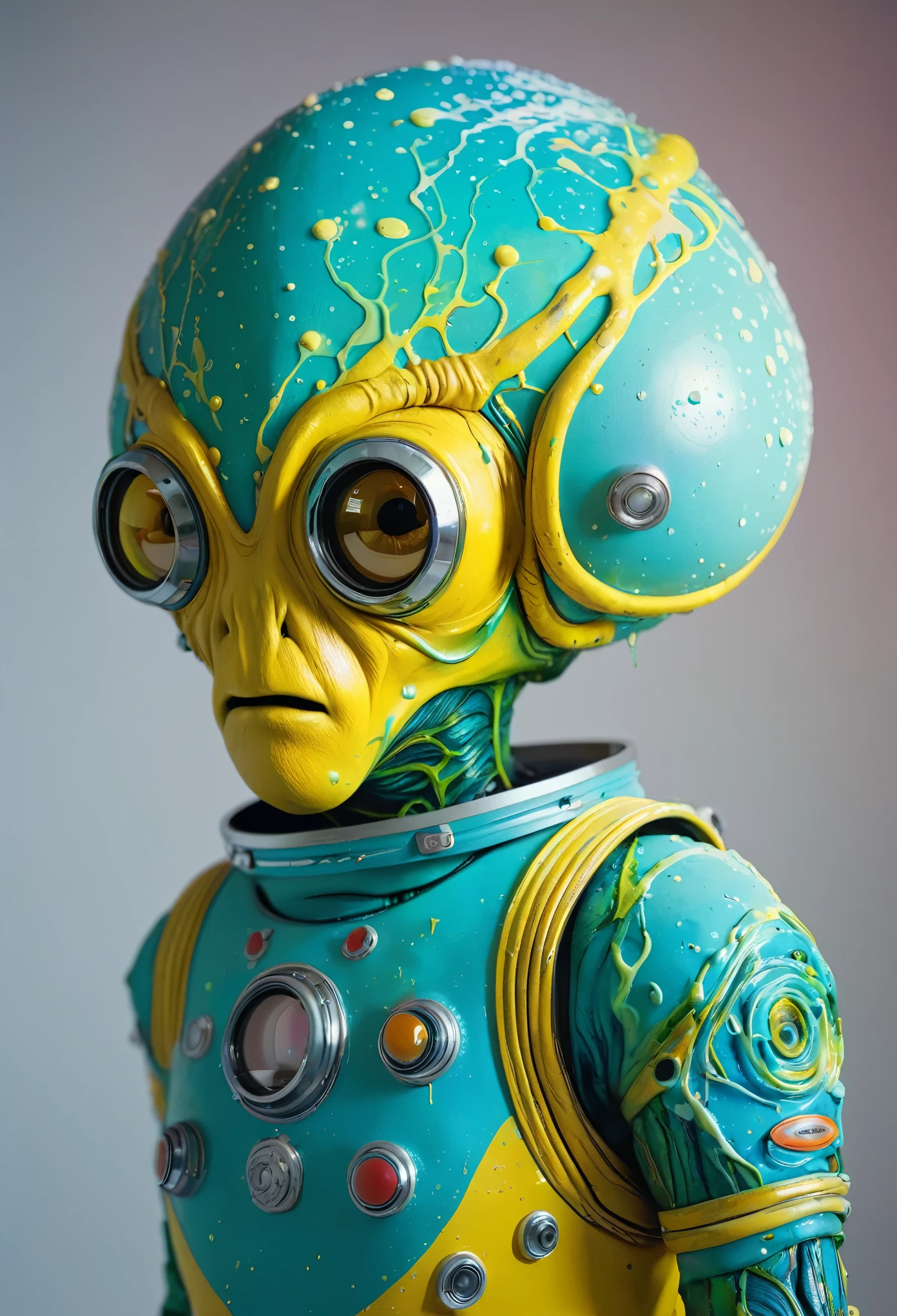 8K, ARTISTIC photogrAphy, best quAlity, mAsterpiece: 1.2), A (potrAit:1.2) Don Bluth Style ASTRONAUT Cthulhu yellow Toon Doll, full body RAW candid cinema, cyan hair, 16mm, color graded portra 400 film, remarkable color, ultra realistic, sad admosphere, dark lighting, oppressive atmosphere, depressive colors, kodak portra 400, photograph,r, Natural Light, Pinhead lighgts, blur reflection, Brush Strokes, Smooth, abstract, Splatter, Oil On Canvas, rainbow colors, fractal isometrics details bioluminescens : a stunning realistic photograph of wet bone structure, 3d render, octane render, intricately detailed, titanium decorative headdress, cinematic, trending on artstation | Isometric | Centered