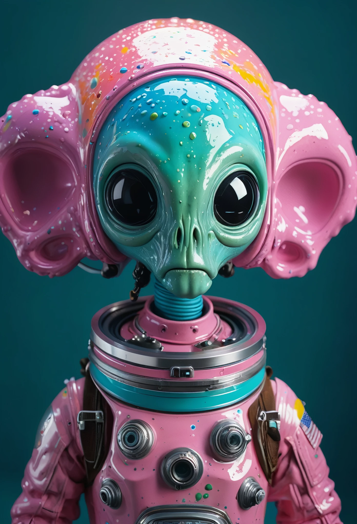 8K, ARTISTIC photogrAphy, best quAlity, mAsterpiece: 1.2), A (potrAit:1.2) Don Bluth Style ASTRONAUT Cthulhu pink Toon Doll, full body RAW candid cinema, cyan hair, 16mm, color graded portra 400 film, remarkable color, ultra realistic, sad admosphere, dark lighting, oppressive atmosphere, depressive colors, kodak portra 400, photograph,r, Natural Light, Pinhead lighgts, blur reflection, Brush Strokes, Smooth, abstract, Splatter, Oil On Canvas, rainbow colors, fractal isometrics details bioluminescens : a stunning realistic photograph of wet bone structure, 3d render, octane render, intricately detailed, titanium decorative headdress, cinematic, trending on artstation | Isometric | Centered