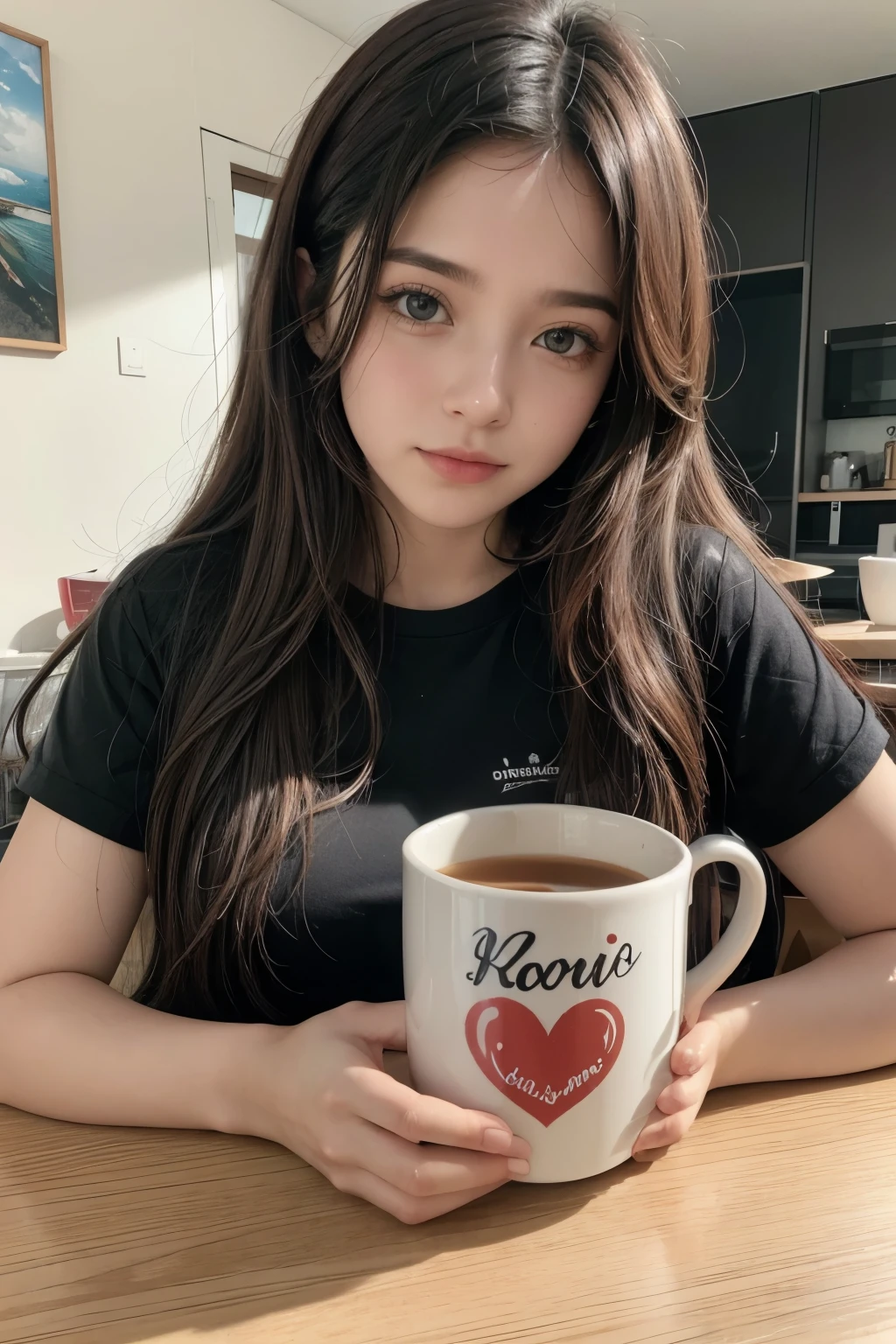 Crie para mim uma arte para estampar em uma caneca com o tema dia dos namorados