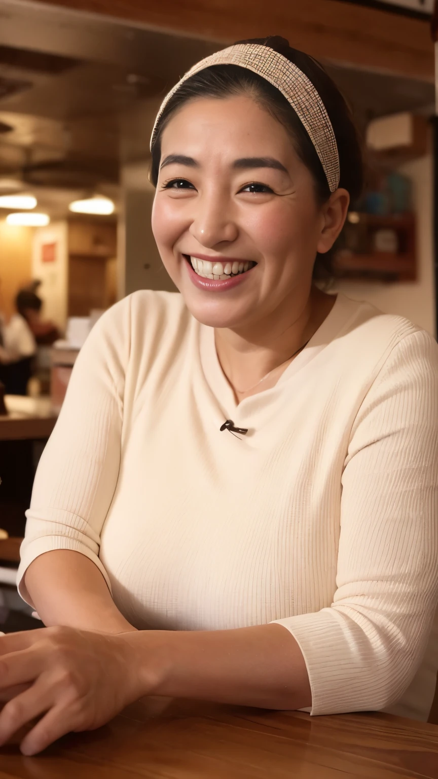 Girl, Fit the top of your head to the screen, Focused, Sitting in a coffee shop, gravure, Toothy smile, highest quality, Very detailed, Realistic, Ultra-dense skin, Anatomically correct, , , 110 years old, Big Breasts, , , , Pure white skin, Looking at the audience,