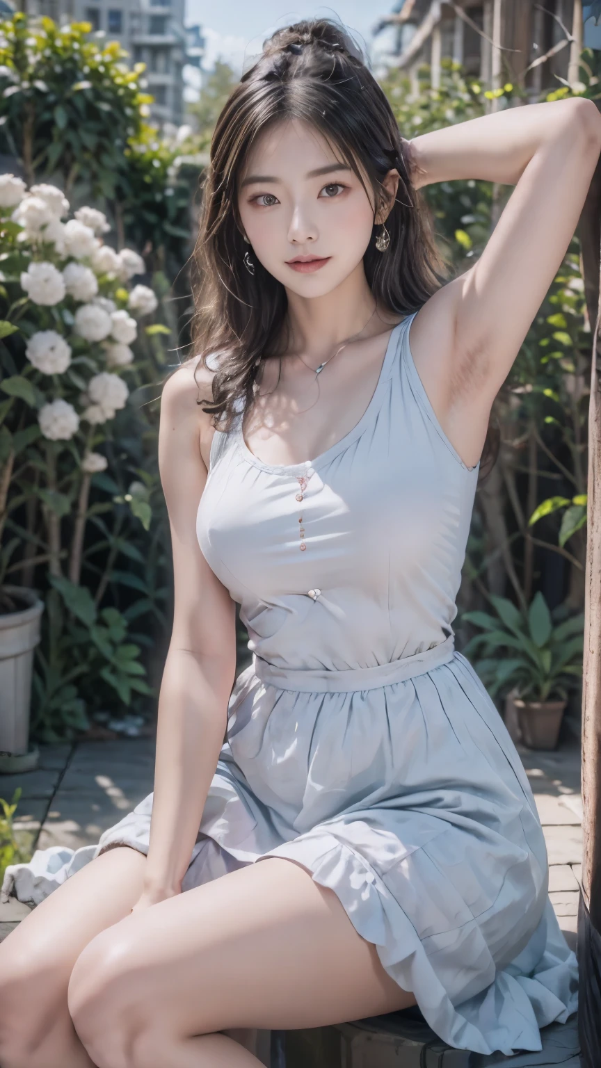 (Ultra HD, 8K, masterpiece: 1.3) ((long hair: 1.3)), korean woman, Depth of Field, Close one eye,Fisheye lenses, Highest detail, from above, Night, (immerse yourself in water), Lie down, 렌즈방향은 from above 아래로, Long skirt, (Lie down: 1.3), look into the distance, Other books, in the woods, Deep Pond, Clean water, Dengue Hair, Ponytail