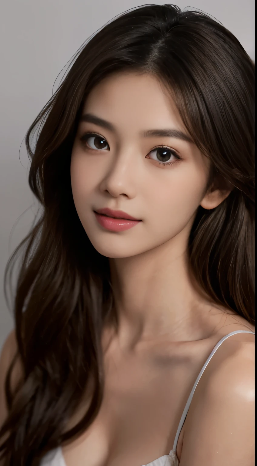 1girl, offshoulder, light smile, shiny skin
best quality, masterpiece, (photorealistic:1.4)