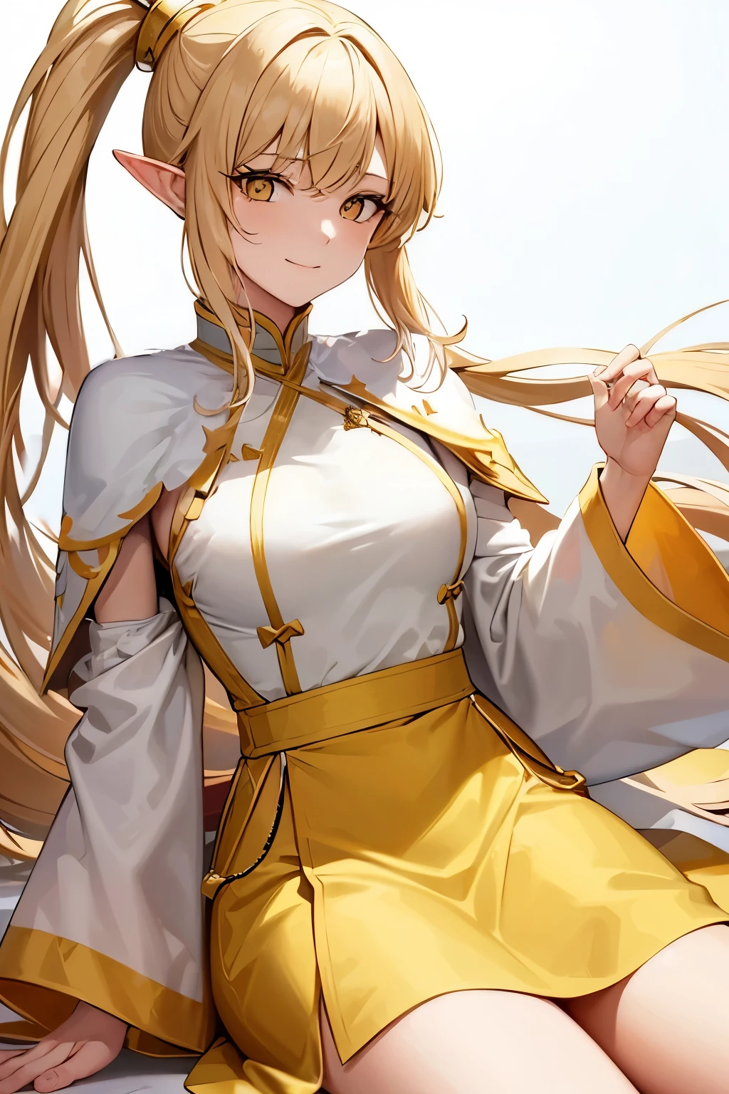 Naturally connect the cape with a design similar to that of the opposite garment.