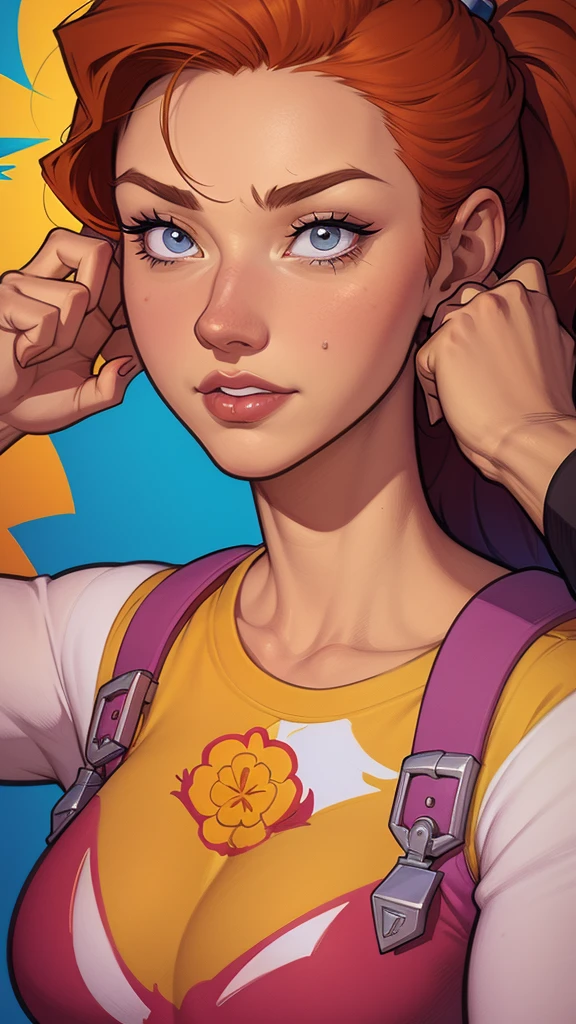 Fundo branco um close up de um desenho animado de um homem e uma mulher, arte de pintura digital dos desenhos animados, pintura digital de desenho animado, arte em quadrinhos ocidental, arte dos desenhos animados style, arte dos desenhos animadosstyle, por Jason Chan, por Ryan Yee, arte dos desenhos animados, western comic style, arte conceitual de desenho animado, cartoon style illustration, velho Oeste, fanart detalhada