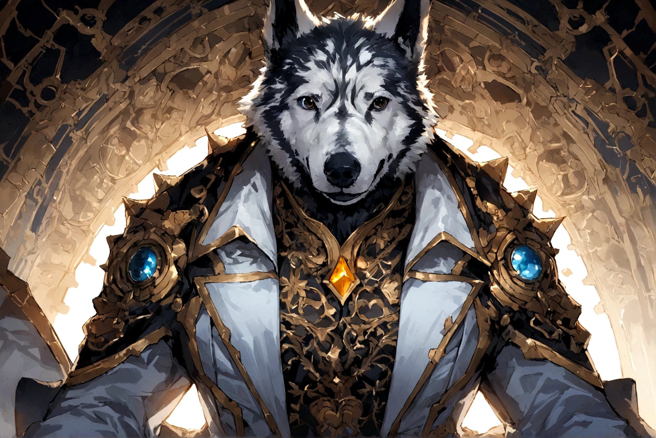 quitar camisa, mejorar detalles de rostro , vista mas frontal del perro