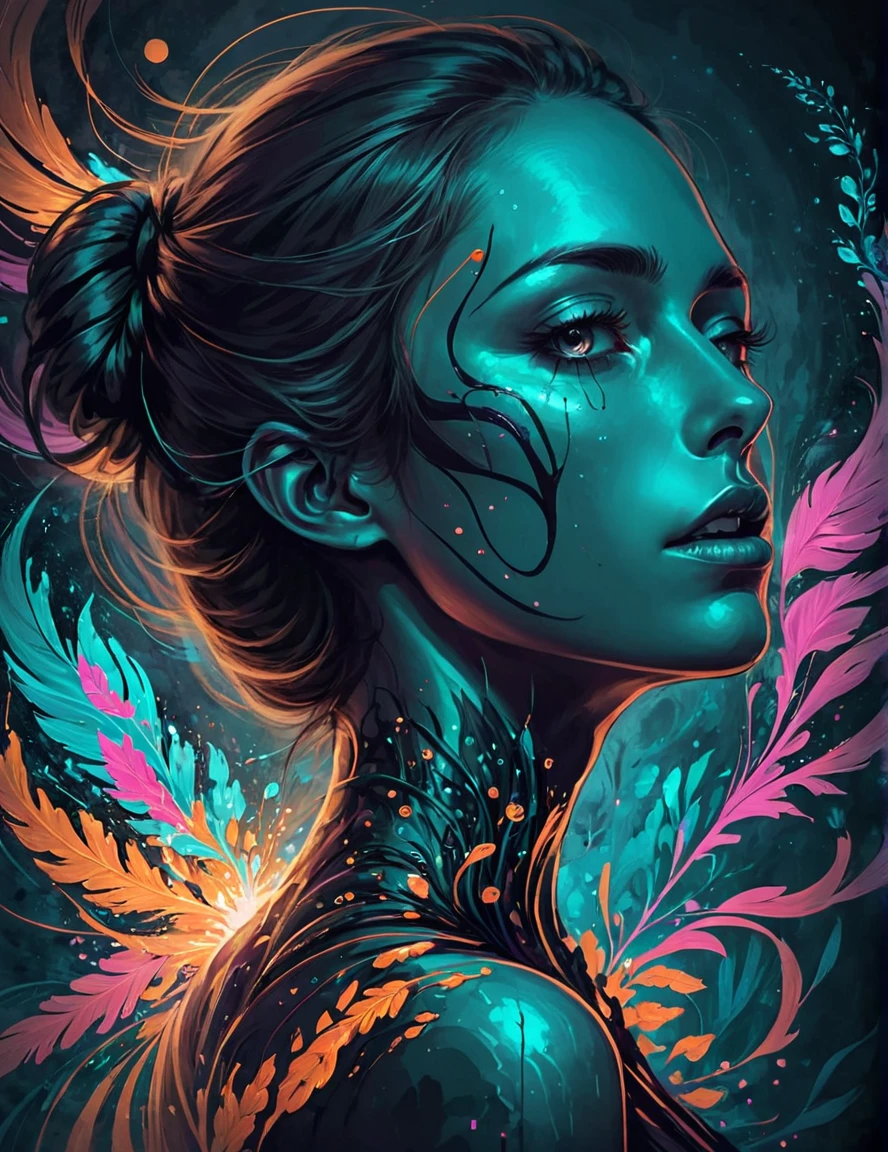digital art'an adorable ghost, shiny at the'interior, tenant une citrouille en forme de coeur, Halloween, High quality, chef-d'artwork, 8k, super mignon, autocollant