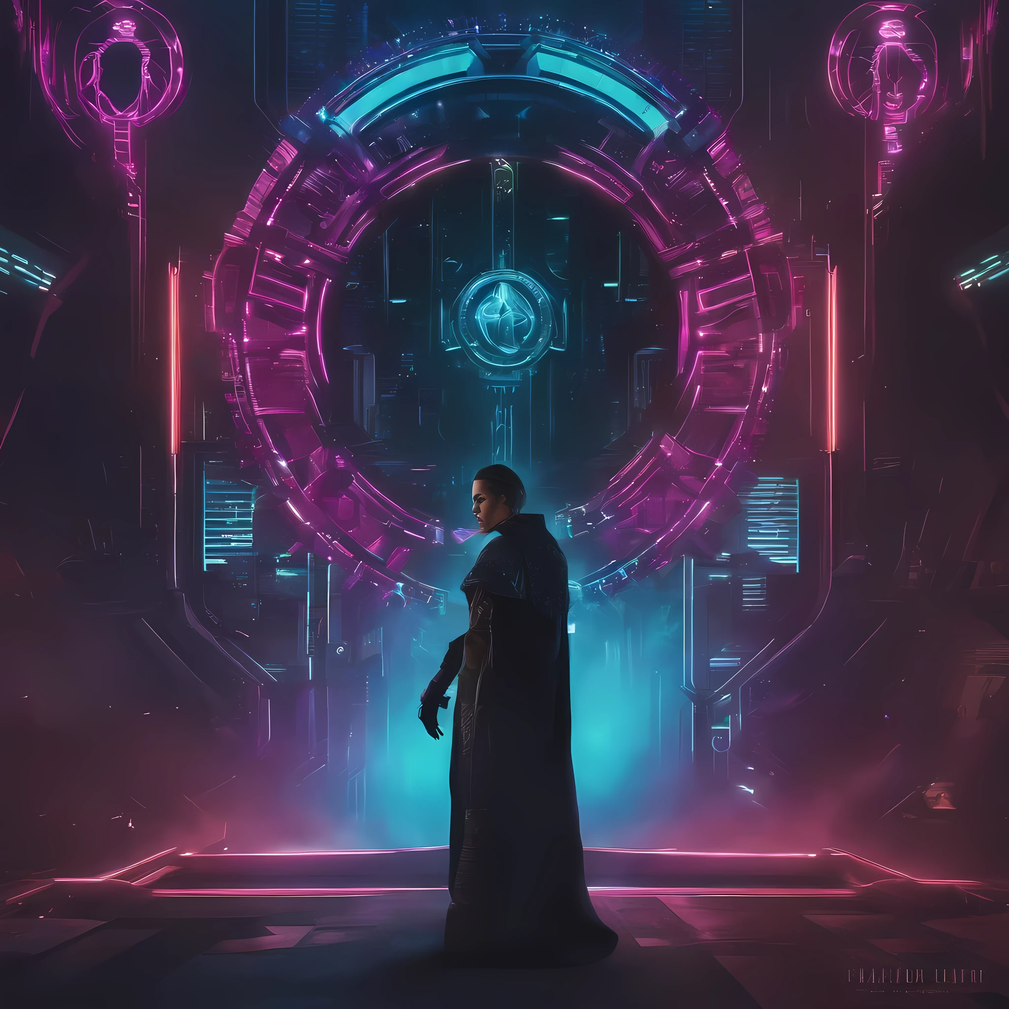 ((cyberpunk)) ((symbol)) (( layout)) 