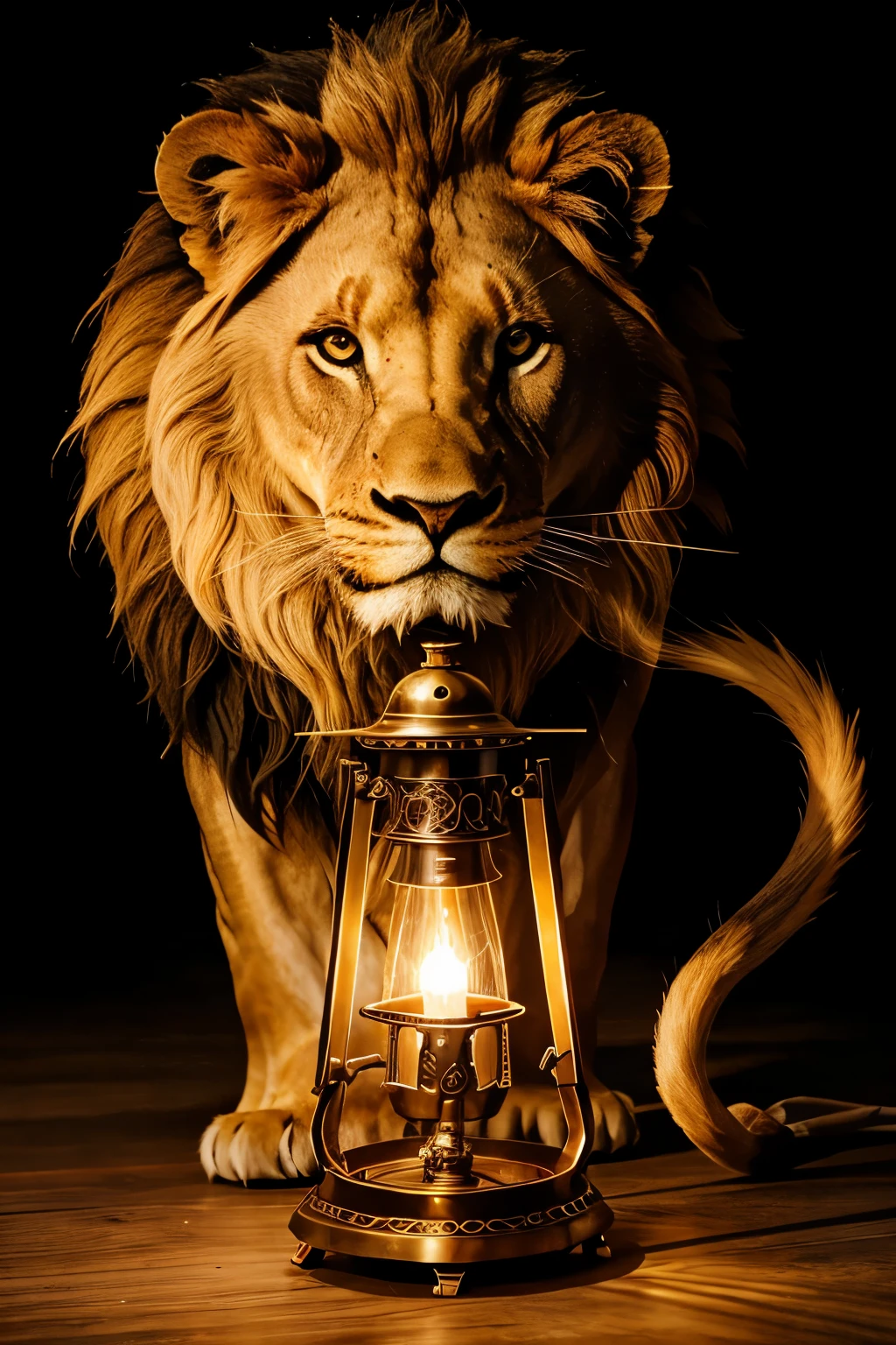 lion roaring