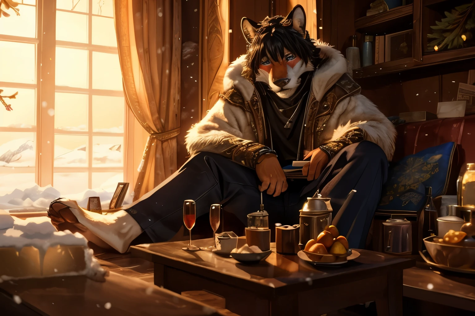 (((Barefoot furry character, full body, cinematic setting, furry male, plantigrade, sad atmosphere))) 

God I miss you like hell
I was wrong I can tell
For (((the heart can be blind and frozen)))
Now I live with the pain
Every night, every day
As I read those letters you wrote me

How I long for the time
When your lips would kiss mine
And the promise was still unbroken
I will wait for tomorrow
That may never come
I will wait in the name of love

BREAK, winter, snow, ice, intricate details, highly detailed, extreme detail, octane render, fine art, best quality, highres, (detailed face:1.5), ((full_body)), UHD, (((perfect hands))), low light