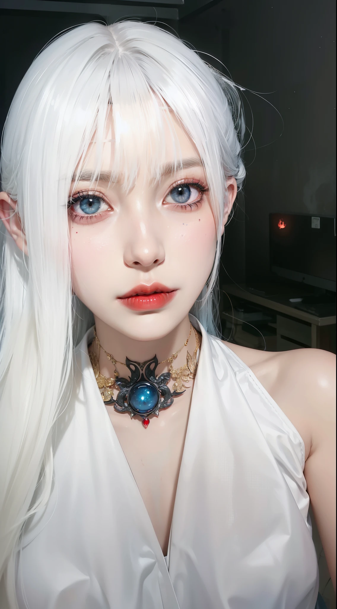Detailed image quality,Witch Pandora,wing, Succubus Theme,堕落Angel,Excellent,scary,Secret Terror,Tentacles,With eyes,Uncanny Valley Effect,Beast Blood Moon,skeleton,vampire,Hellfire,Dark Queen,Angel,magician magic witch,16岁Angel,Eyes are blue(Pupils as deep as the starry sky),Gorgeous tattoo designs all over the body,Surreal photos(8K picture quality,Rich in details),Dark eyeshadow,Sexy thick lips(Red lipstick),Tattoo designs on body,Dark Queen,Wearing luxurious gold jewelry,