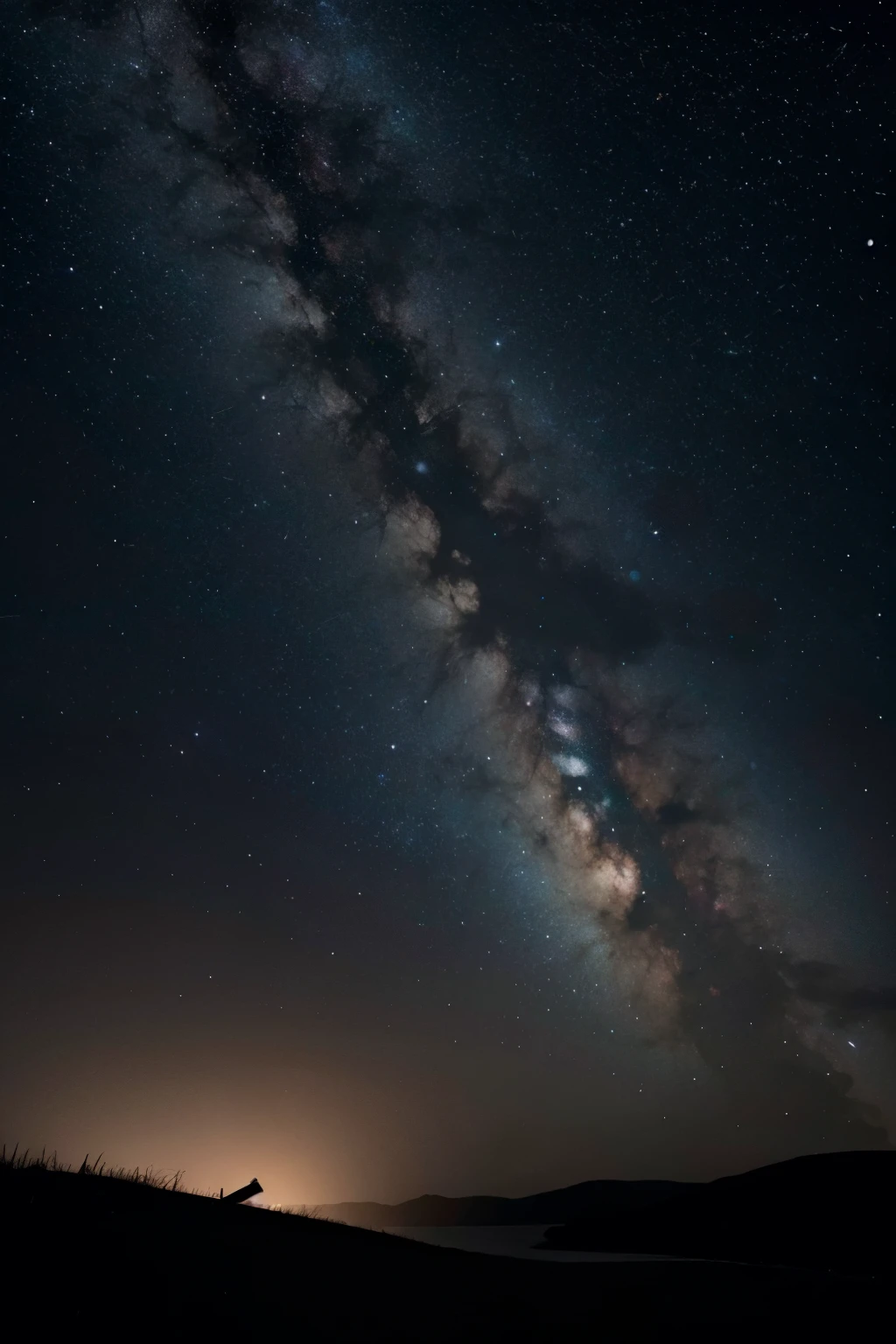 [Imagem de fundo: A dark and starry sky. Na parte inferior da imagem, there is a rifle lying, coberto por um pano branco, symbolizing the idea of retirement or an end to violence.]

Texto principal (em destaque): "Aposentei o Fuzil"

