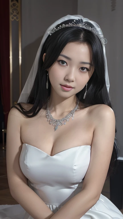 best quality, masterpiece, highres, 1girl,china wedding dress,hair ornament,necklace, jewelry,Beautiful face,upon_body, tyndall effect,photorealistic, dark studio, rim lighting, two tone lighting,(high detailed skin:1.2), 8k uhd, dslr, soft lighting, high quality, volumetric lighting, candid, Photograph, high resolution, 4k, 8k, Bokeh
