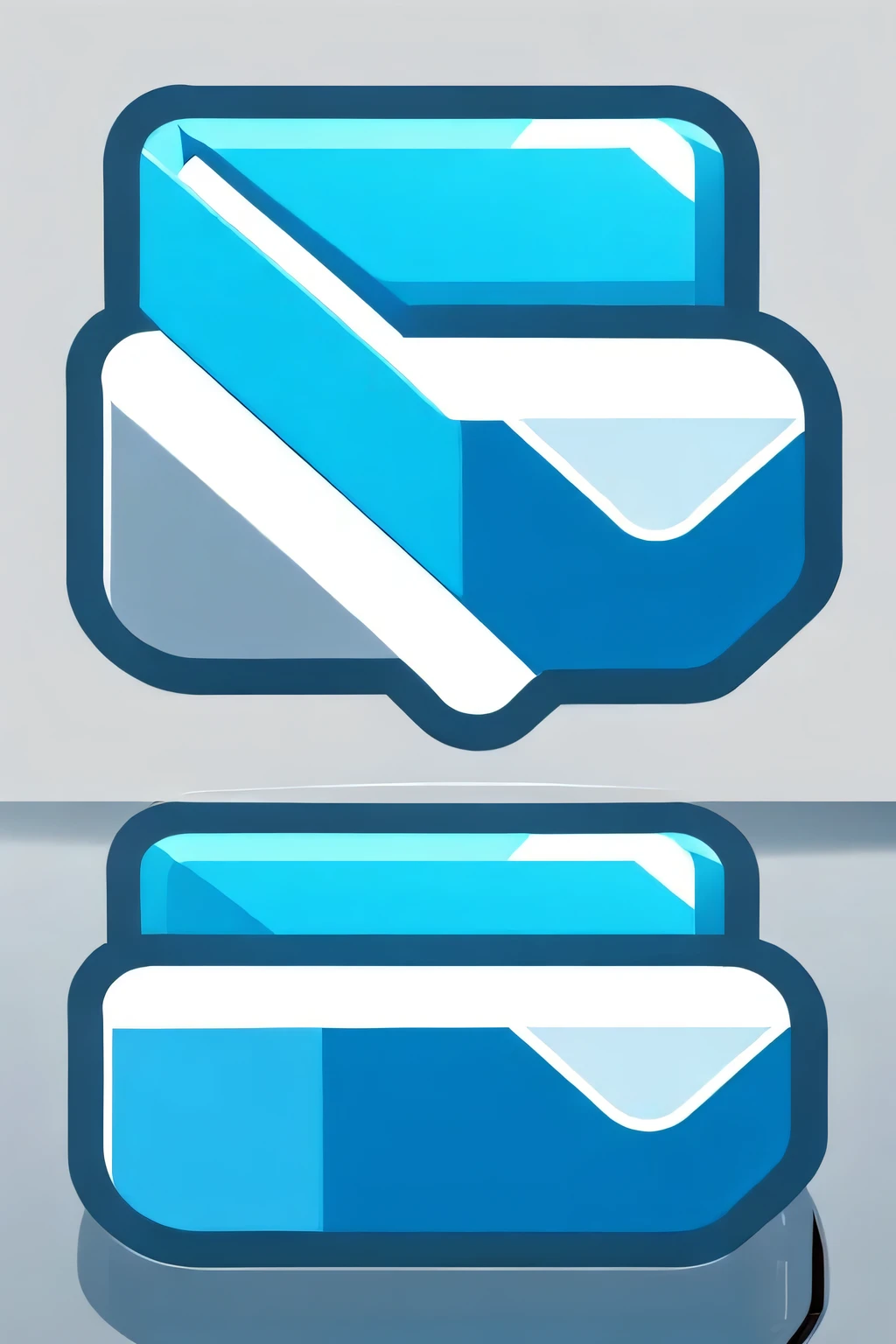 High resolution icon of a extremely simple 2D, elegant, clean and modern geometric logo for consulting software consulting company "BackLogical" in conveying terms "logic", "software", "development" - one logo per page, on white background, business identity, business card