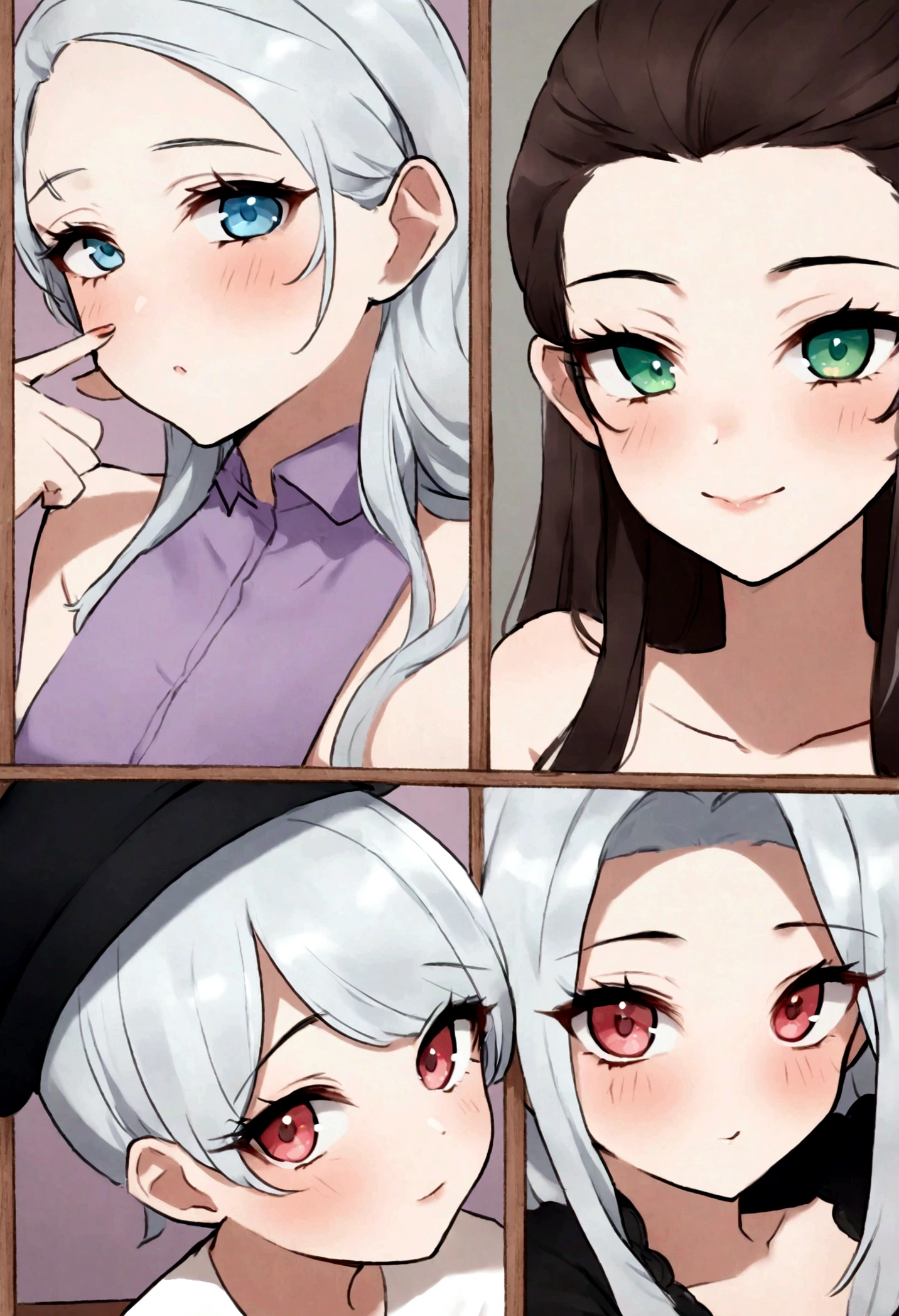 Femme arafée avec des vêtements noirs, fille sexy aux yeux marrons, grand , Portrait de Sophie Mudd, cheveux bruns et grands yeux, selfie d'une jeune femme, Yeux de chambre, violette myers, sans maquillage, maquillage naturel, regarder directement la caméra, ferme ta bouche, a l'Seductive air, visage avec artgram, maquillage subtil, superbe photo de tout le corps, dans la chambre, clivage