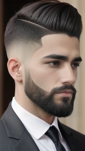 haredi men stylish hair cut, focus on character's face